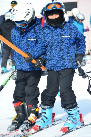 Minik Kardelenler kayak ile tanıştı