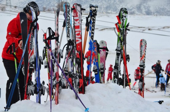 Minik Kardelenler kayak ile tanıştı