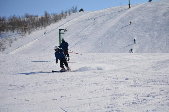 Minik Kardelenler kayak ile tanıştı