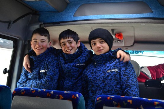 Minik Kardelenler kayak ile tanıştı