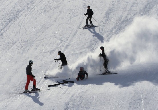 Minik Kardelenler kayak ile tanıştı