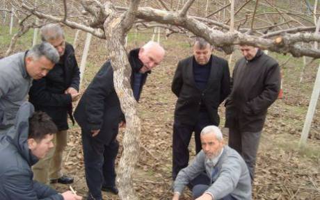 Çiftçilere kivi budama,seracılık ve ekoturizm eğitimi
