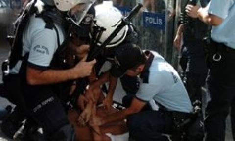 Harç protestosuna polis müdahelesi