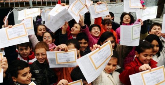 İlkokulda not stresine son veriliyor