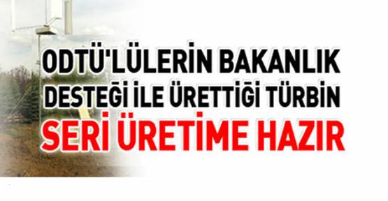 ODTÜ'lü öğrencilerin rüzgar tribünü seri üretime geçecek.