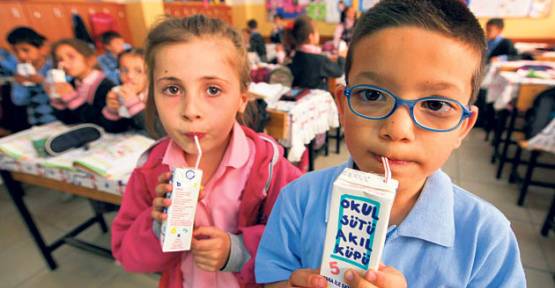 Okul sütü ikinci döneme kaldı
