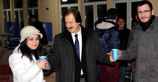 Sabah çorbaları Rektör Kocacık'tan