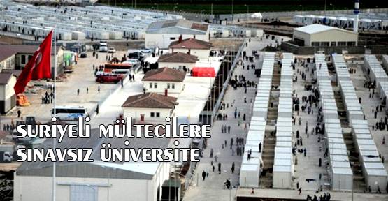 Suriyeli mültecilere sınavsız üniversite