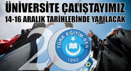 Türk Eğitim-Sen Üniversite Çalıştayı Düzenliyor