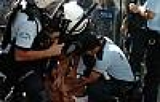 Harç protestosuna polis müdahelesi