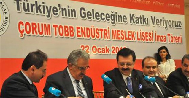 TOBB Çorum OSB'ye meslek lisesi yapacak